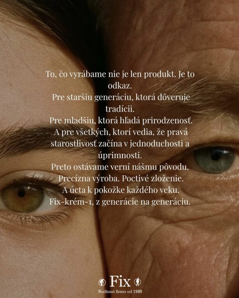 Fix-krem-1 z minulosti, pre budúcnosť.
